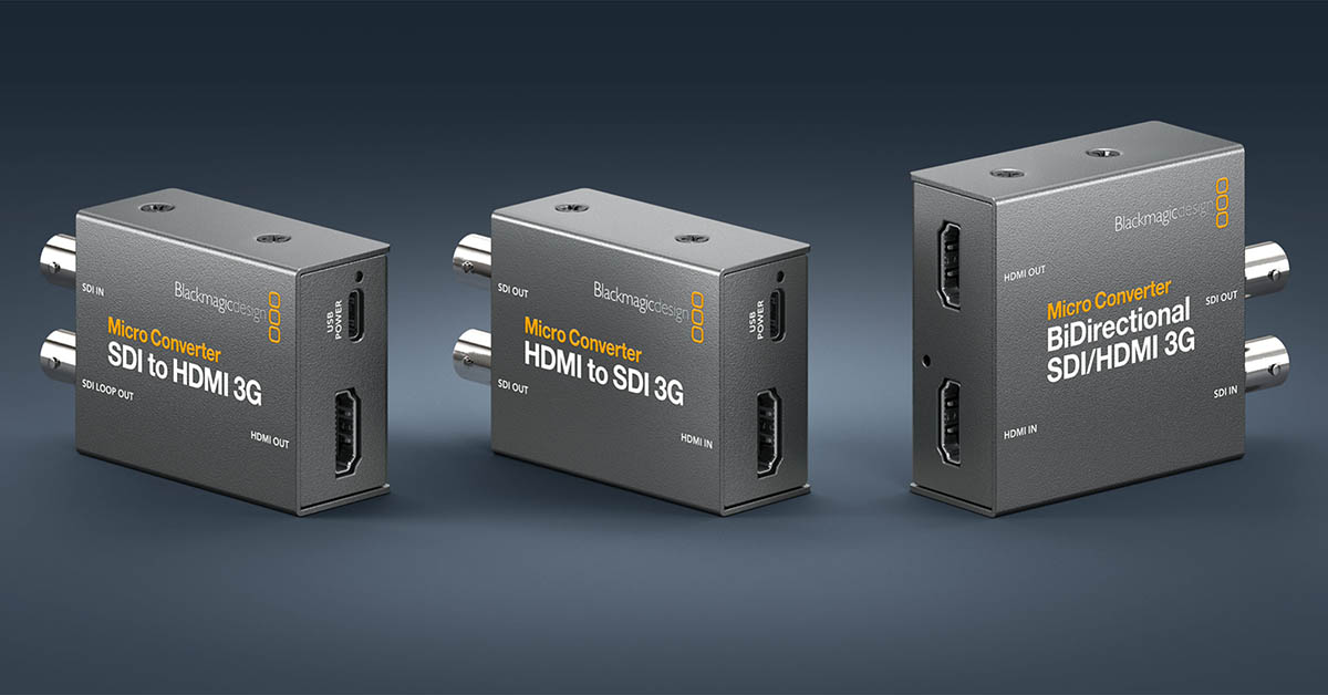 Micro Converter SDI to HDMI 3G a Micro Converter BiDirectional SDI/HDMI 3G