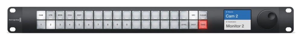 Blackmagic Videohub Master Control Pro – Direkteingabe über Tasten