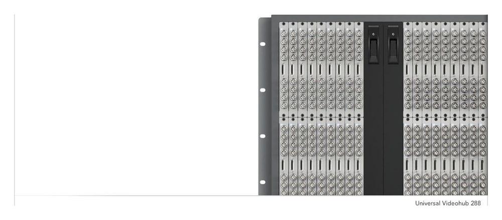 Blackmagic Universal Videohub 288 – Klein anfangen und erweitern
