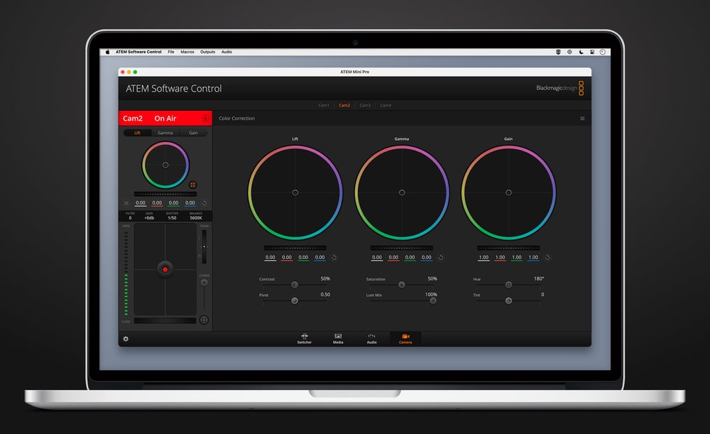 ATEM Mini Pro – Kamerasteuerung aus ATEM Software Control