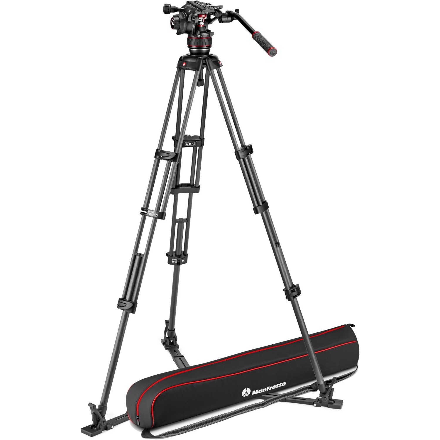 Manfrotto NITROTECH 608 MVK608TWINGC karbonový video kit GS