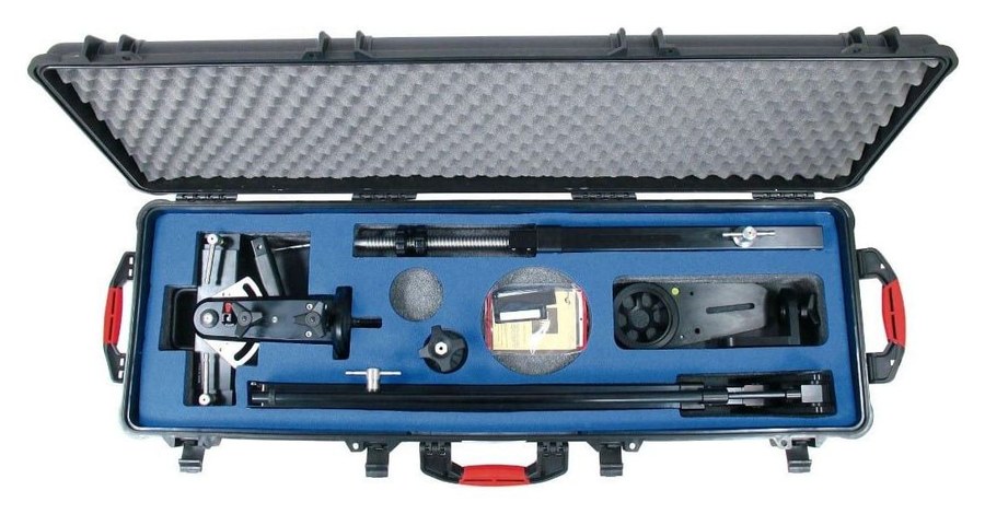 Cartoni KJ103 Jibo Fluid Action — Kamerakran mit Koffer – Geöffneter Koffer