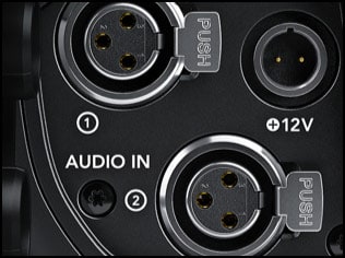Blackmagic Pocket Cinema Camera 6K Pro – Zwei Mini-XLR-Eingänge mit Phantomspeisung