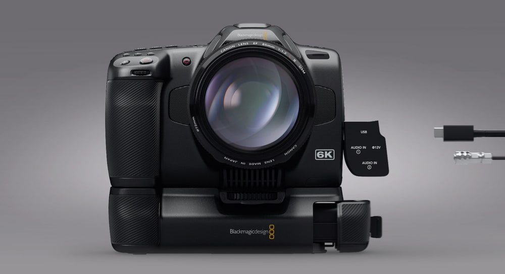 Blackmagic Pocket Cinema Camera 6K Pro – NP-F570-Akkus und Battery Pro Grip