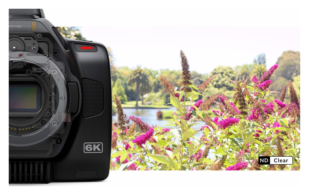 Blackmagic Pocket Cinema Camera 6K Pro – Eingebaute ND-Filter