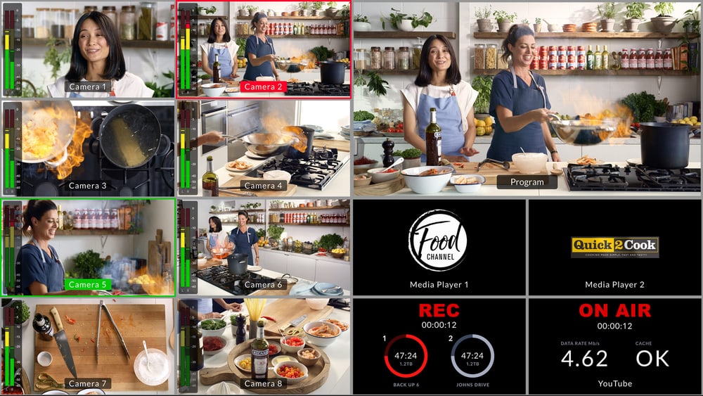 ATEM Mini Extreme – Multiview mit bis zu 16 Ansichten