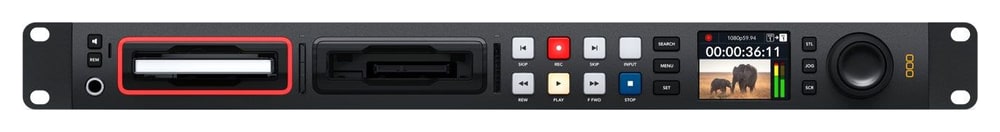 HyperDeck Studio HD Pro – Suchrad aus Metall mit Kupplung