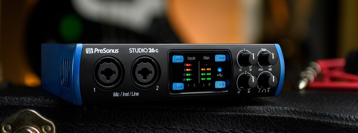 Extern&aacute; zvukov&aacute; karta Presonus Studio 26c