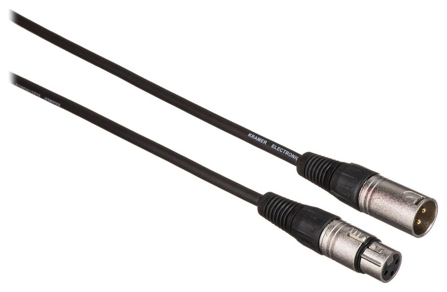 Kramer XLR-Quad-Kabel, 15,2 m – XLR-Stecker und XLR-Buchse