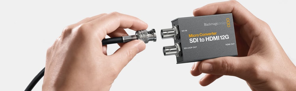 Micro Converter SDI to HDMI 12G – Klein genug für jeden Einsatzort