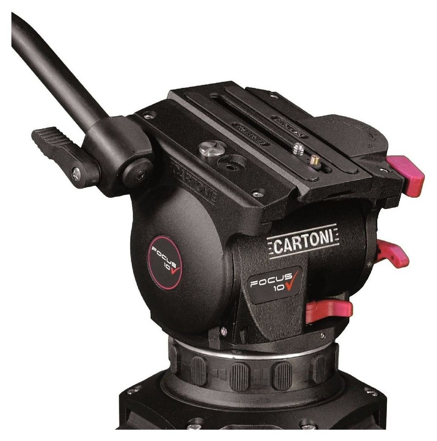 Cartoni Focus 10 Red Lock System GS – Fluidkopf Focus 10