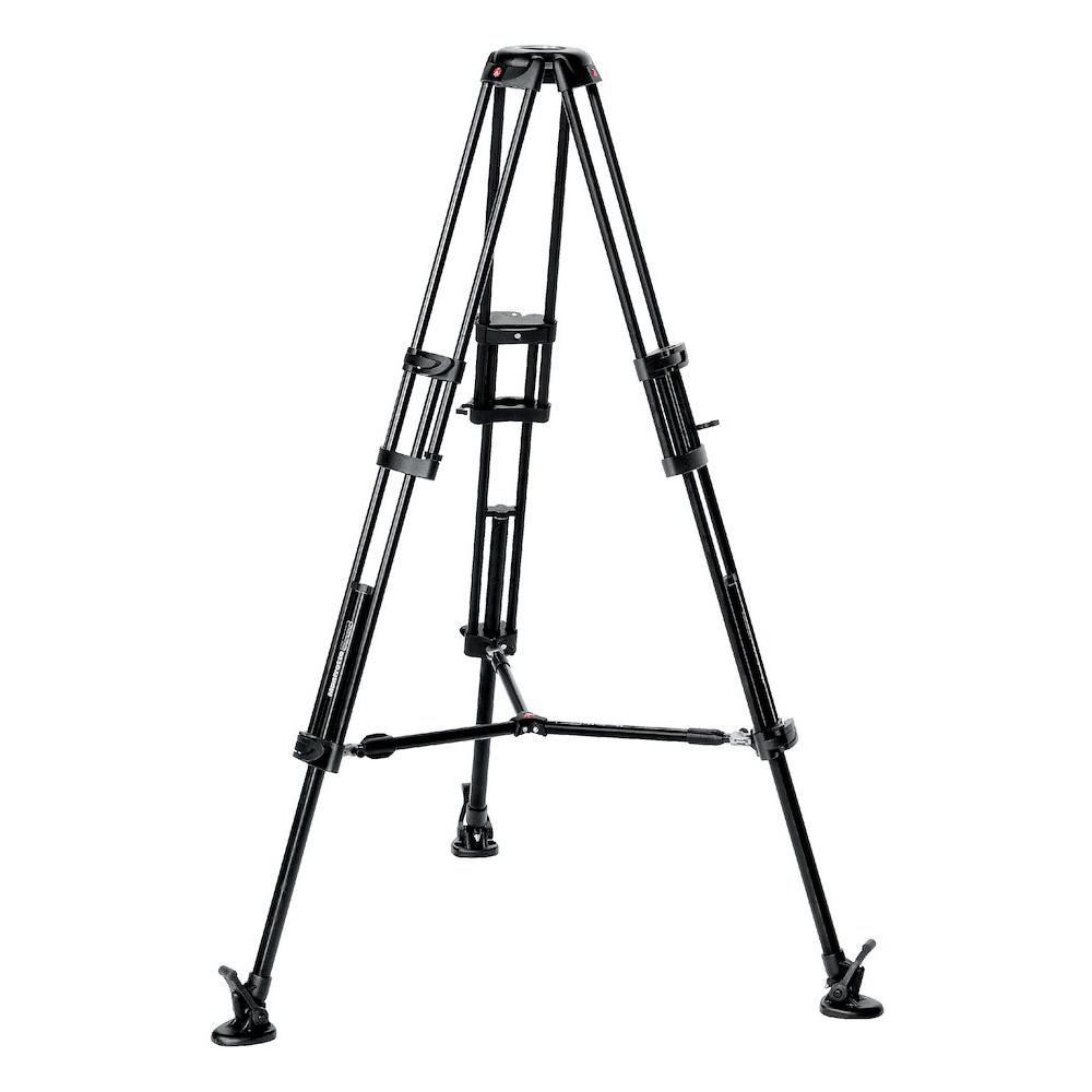 Mitgeliefertes Manfrotto 546B Aluminium-Doppelrohrstativ
