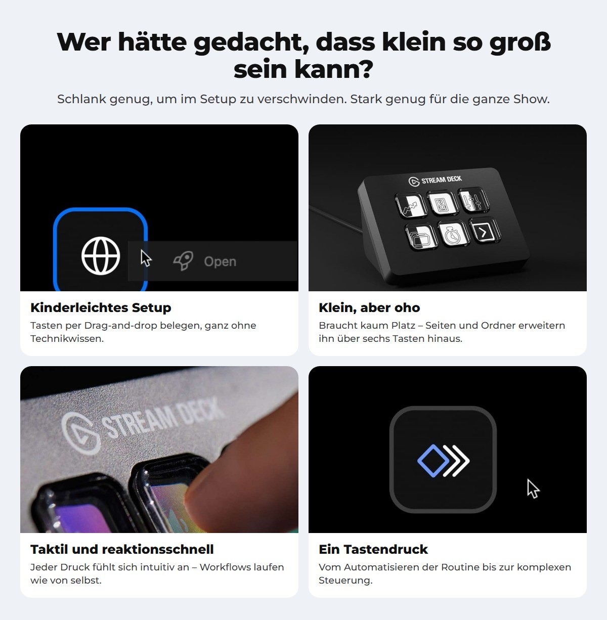 Klein, aber fähig