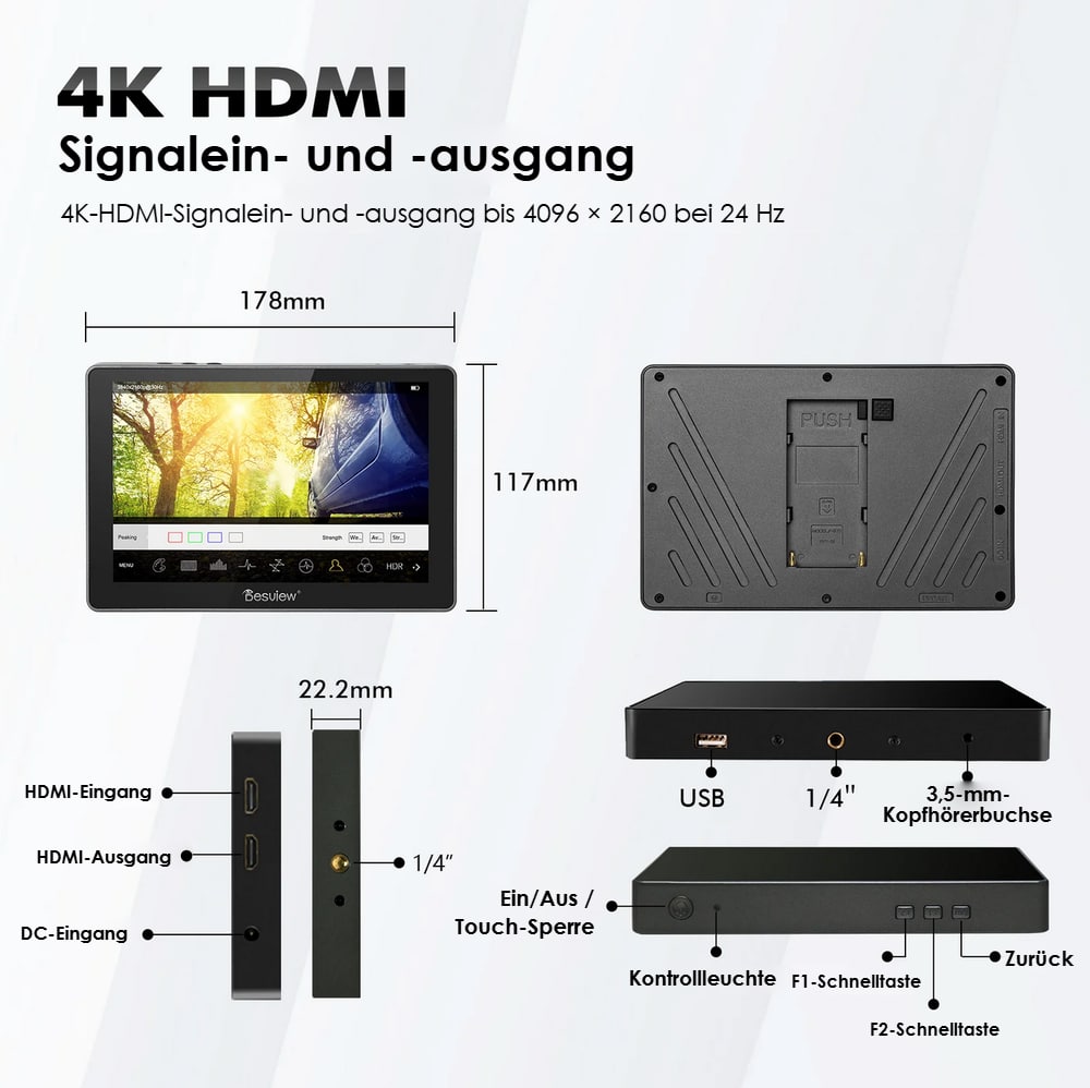 4K-HDMI-Eingang und -Ausgang