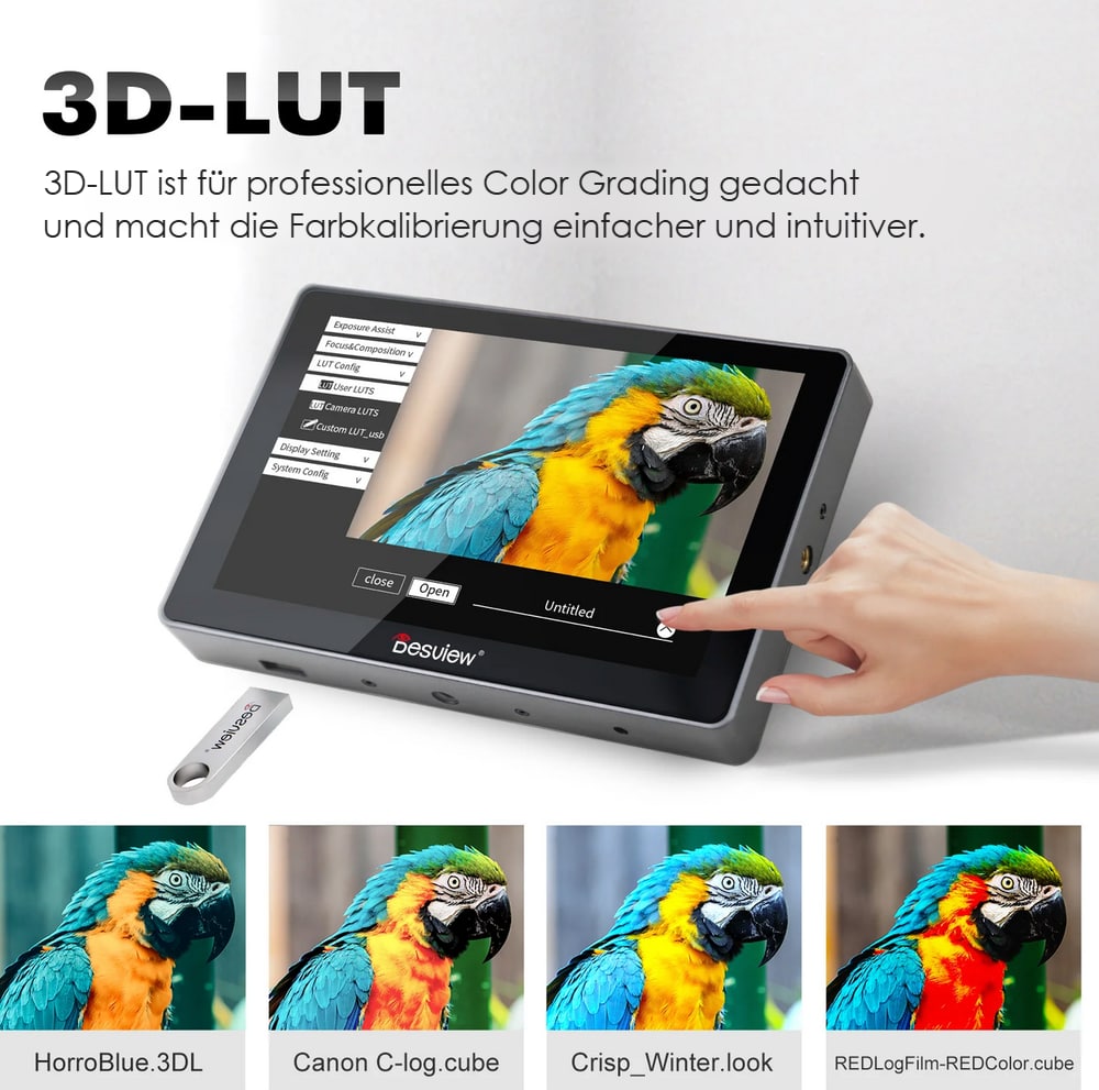 Eigene 3D-LUTs vom USB-Stick