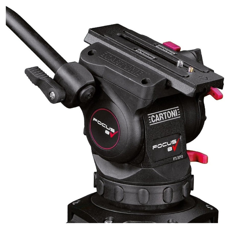 Cartoni Focus 8 Red Lock System GS – Fluidkopf Focus 8