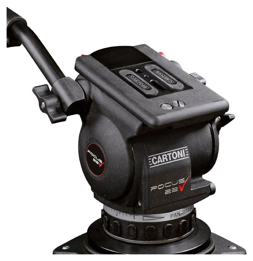 Cartoni Focus 22 EFP 1-St ALU System MS – Fluidkopf Focus 22