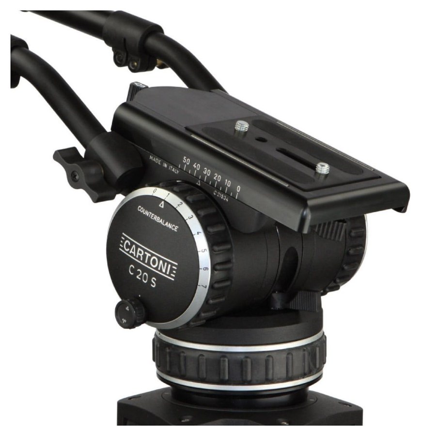 Cartoni C20S EFP 2-St ALU System GS – Fluidkopf C20S