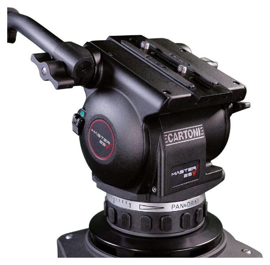 Cartoni Master 25 Studio 2-St ALU System – Fluidkopf Master 25