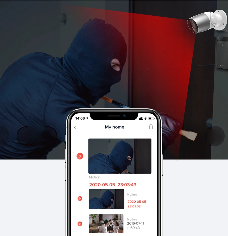 Laxihub 3MP Outdoor camera Motion detection