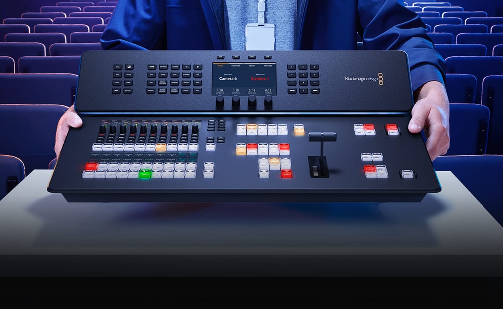 ATEM Television Studio HD8 2TB – Broadcast-Panel mit T-Bar