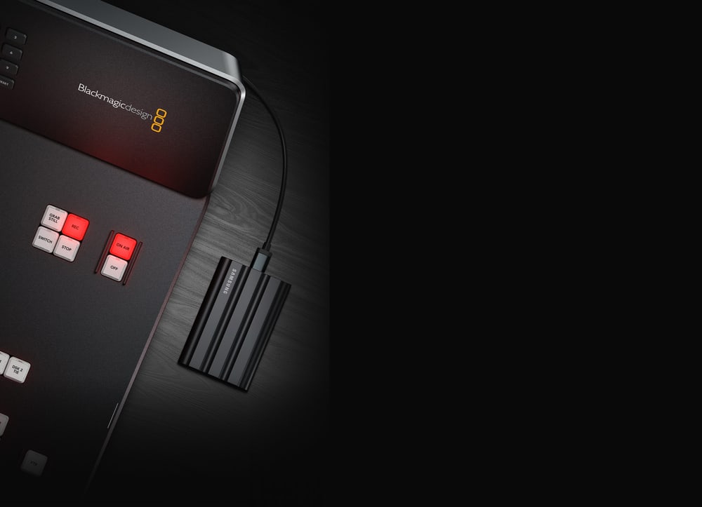 ATEM Television Studio HD8 2TB – Aufnahme auf internen Speicher und USB-Laufwerke
