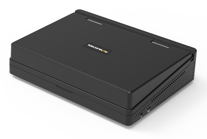 AVMATRIX PVS0403U – Klappbares Gehäuse mit Display