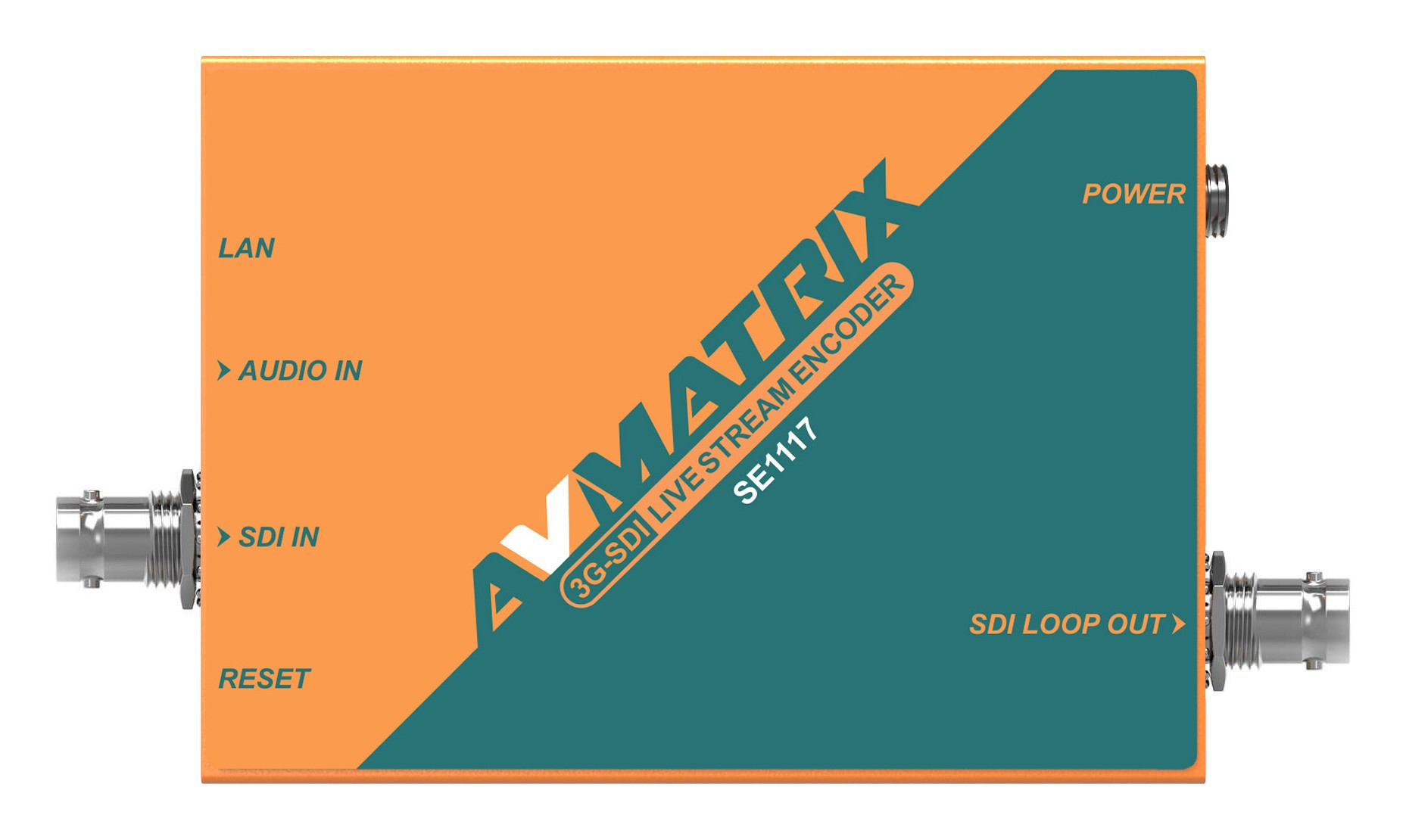 AVMATRIX SE1117 – Beschriftete Anschlüsse oben