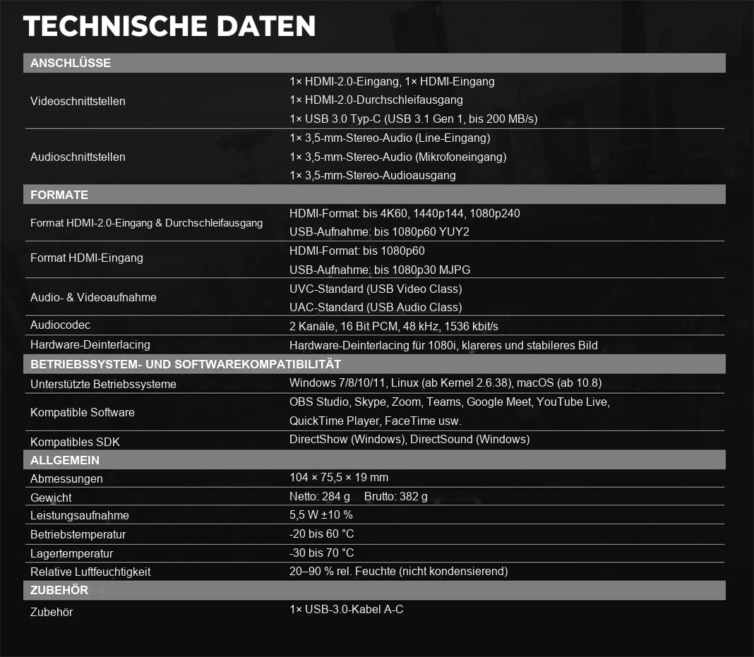 AVMATRIX UC2218-4K – Infografik