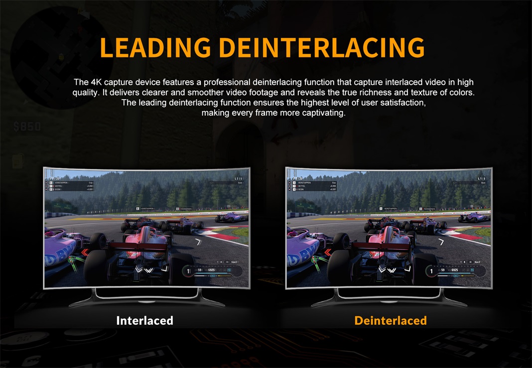 AVMATRIX UC2218-4K Deinterlacing