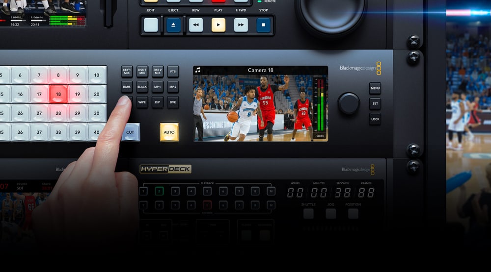 ATEM 4 M/E Constellation 4K – Bedienfeld direkt an der Front