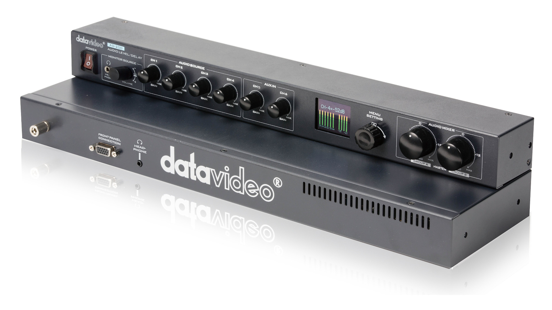 Datavideo AD-200, Sechskanal-Audiomischer und Delay-Einheit