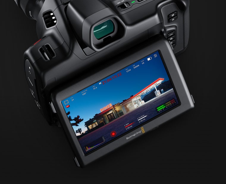 Blackmagic Cinema Camera 6K – Bildkontrolle direkt an der Kamera