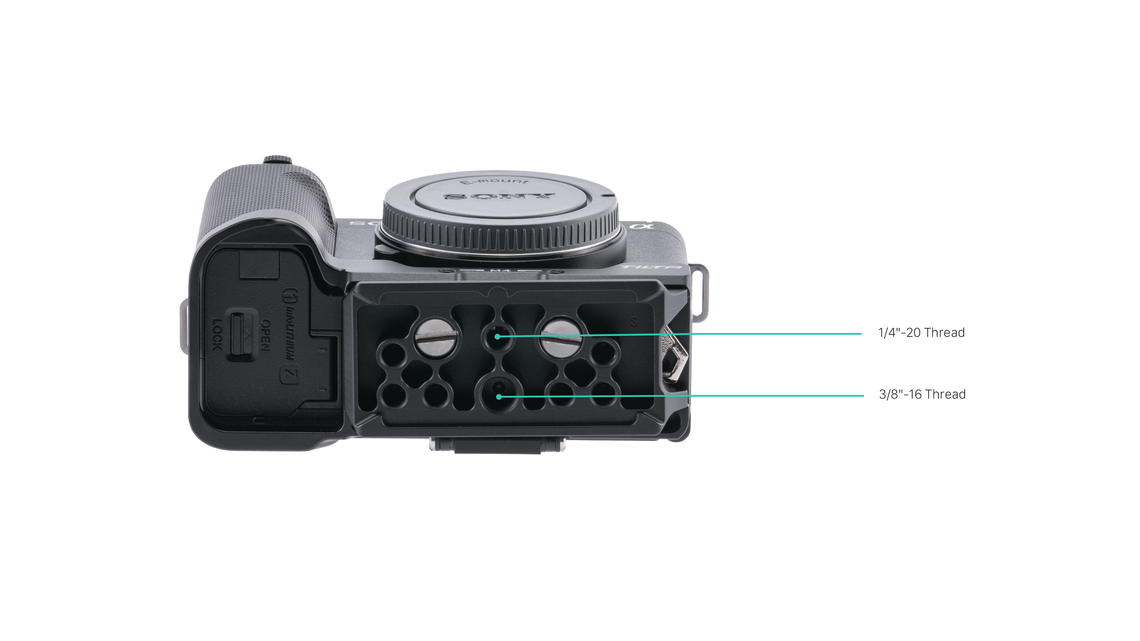 Arca Baseplate for Sony ZV-E1 - Black Arca Baseplate for Sony ZV-E1 - Black