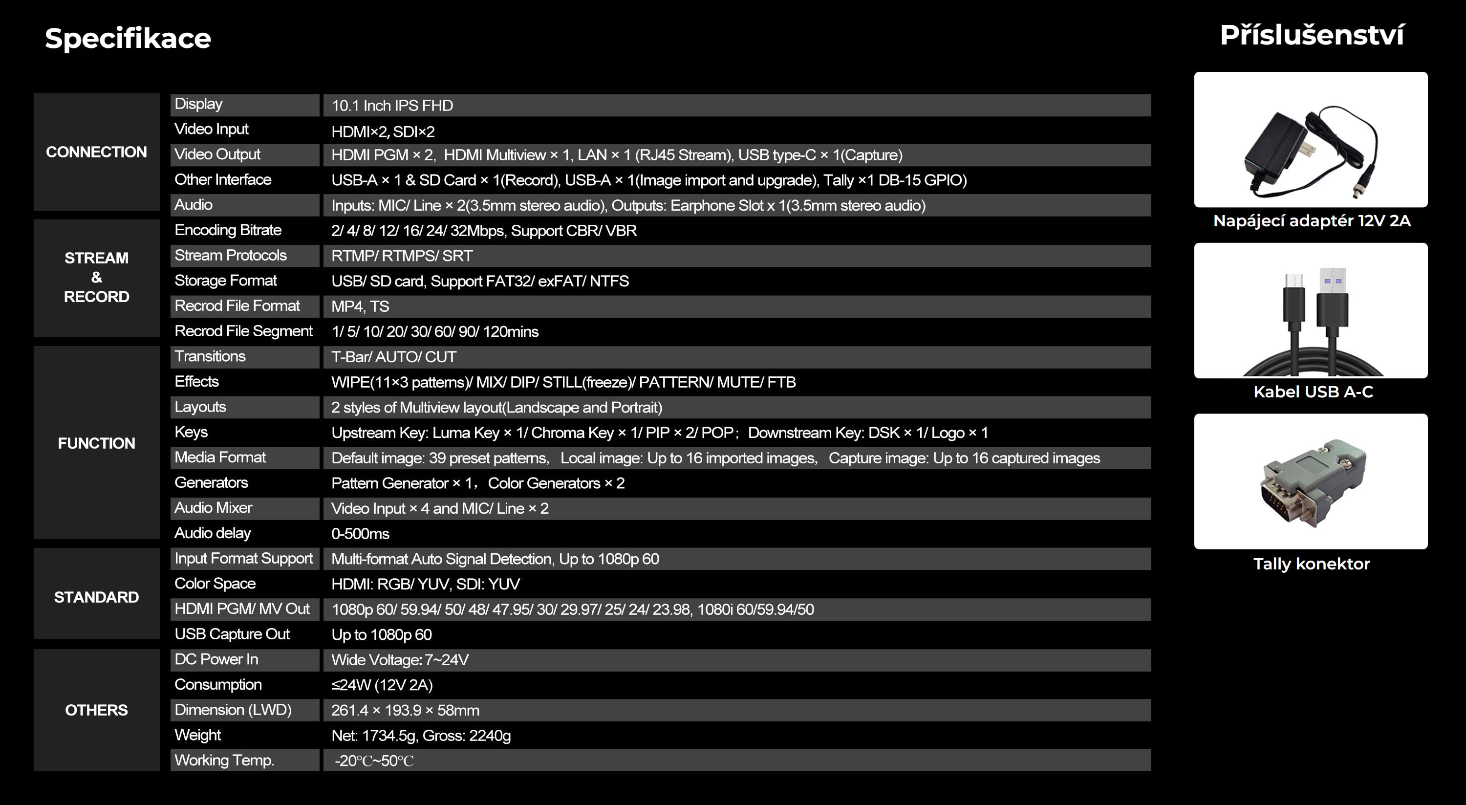 AVMATRIX Shark S4 Plus – česká infografika