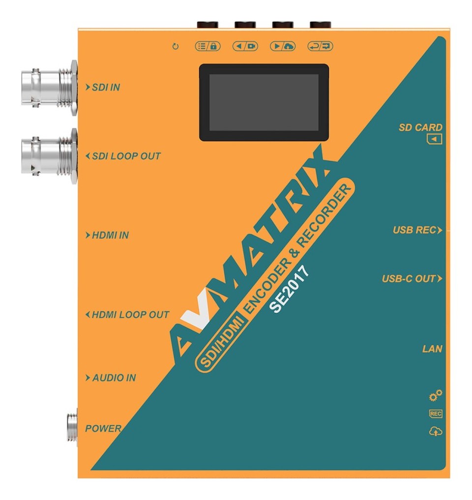 AVMATRIX SE2017 – Frontseite mit Display