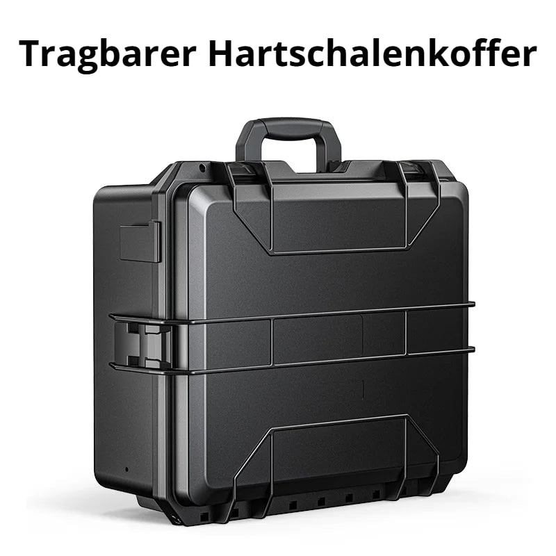 Hartschalenkoffer, der zugleich Ständer ist