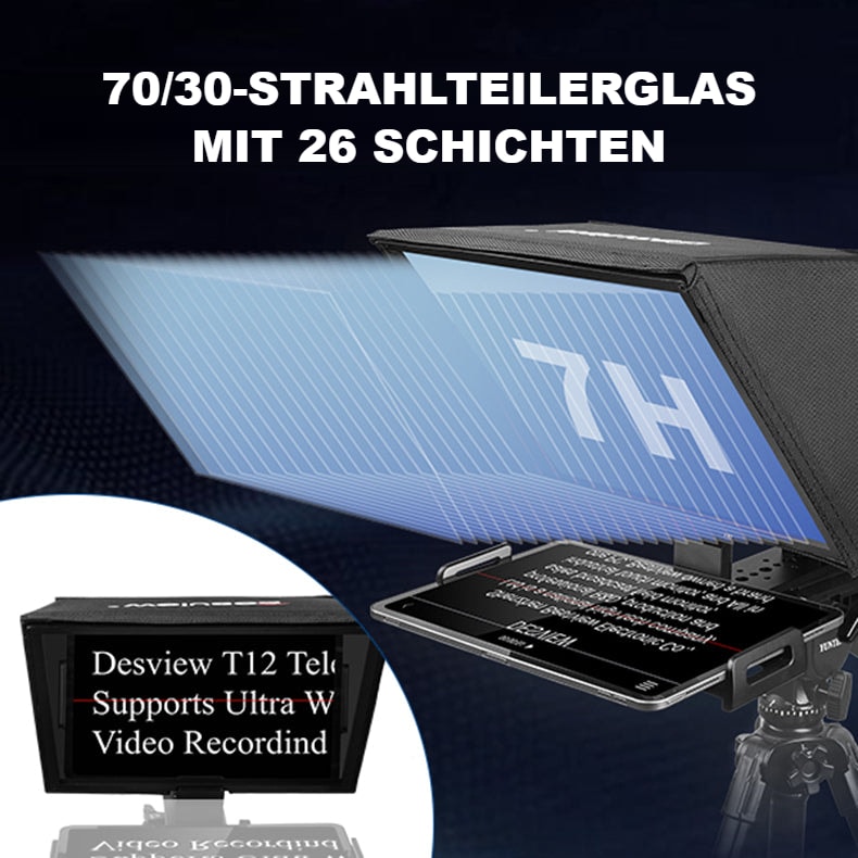70/30-Strahlteilerglas mit 26 Schichten