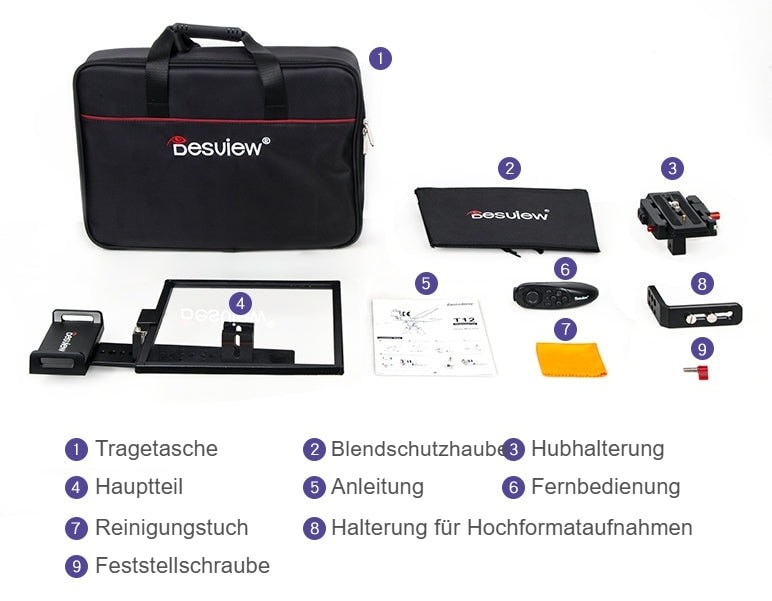 1 × Desview T12 Hauptteil