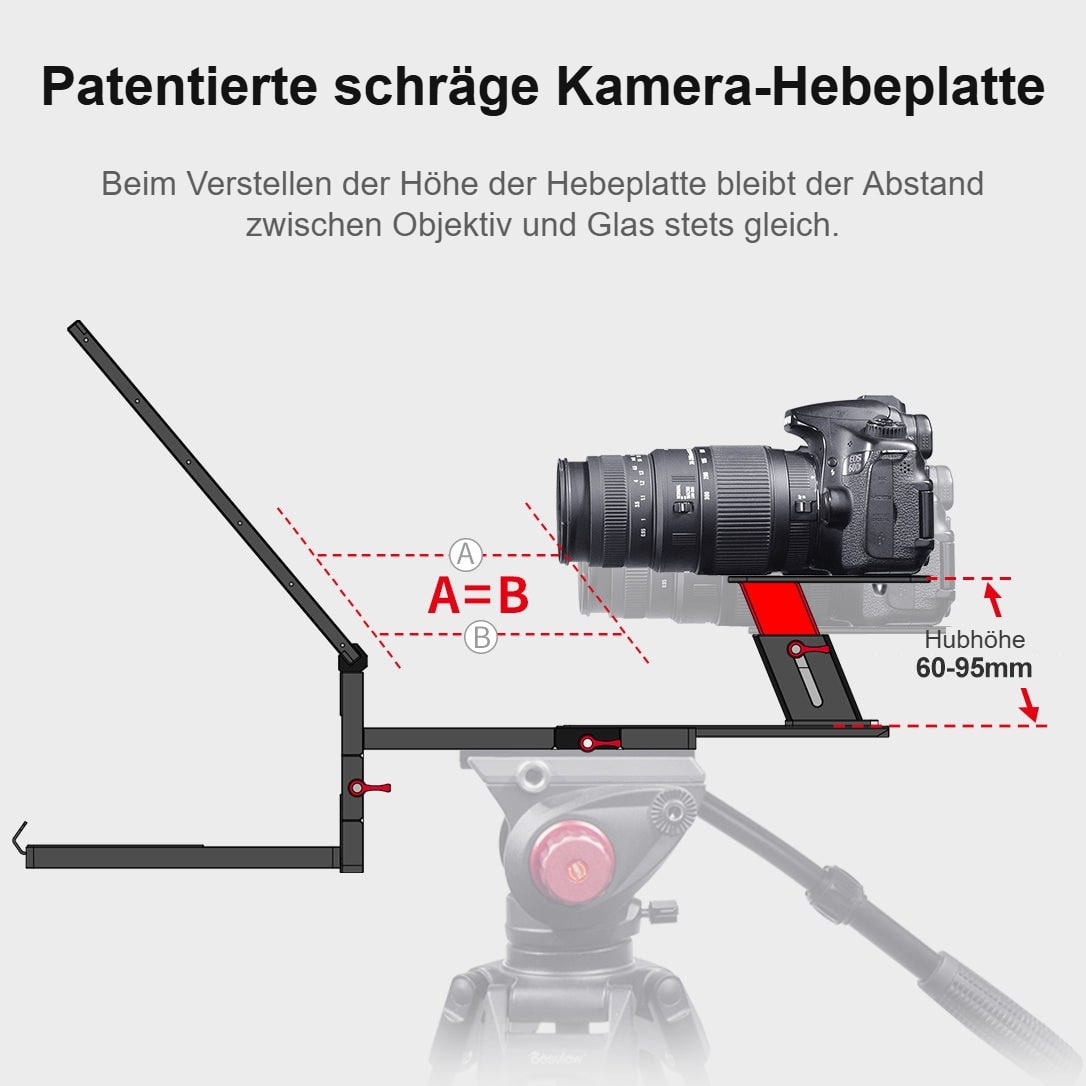 Patentierte schräge Kamera-Hebeplatte