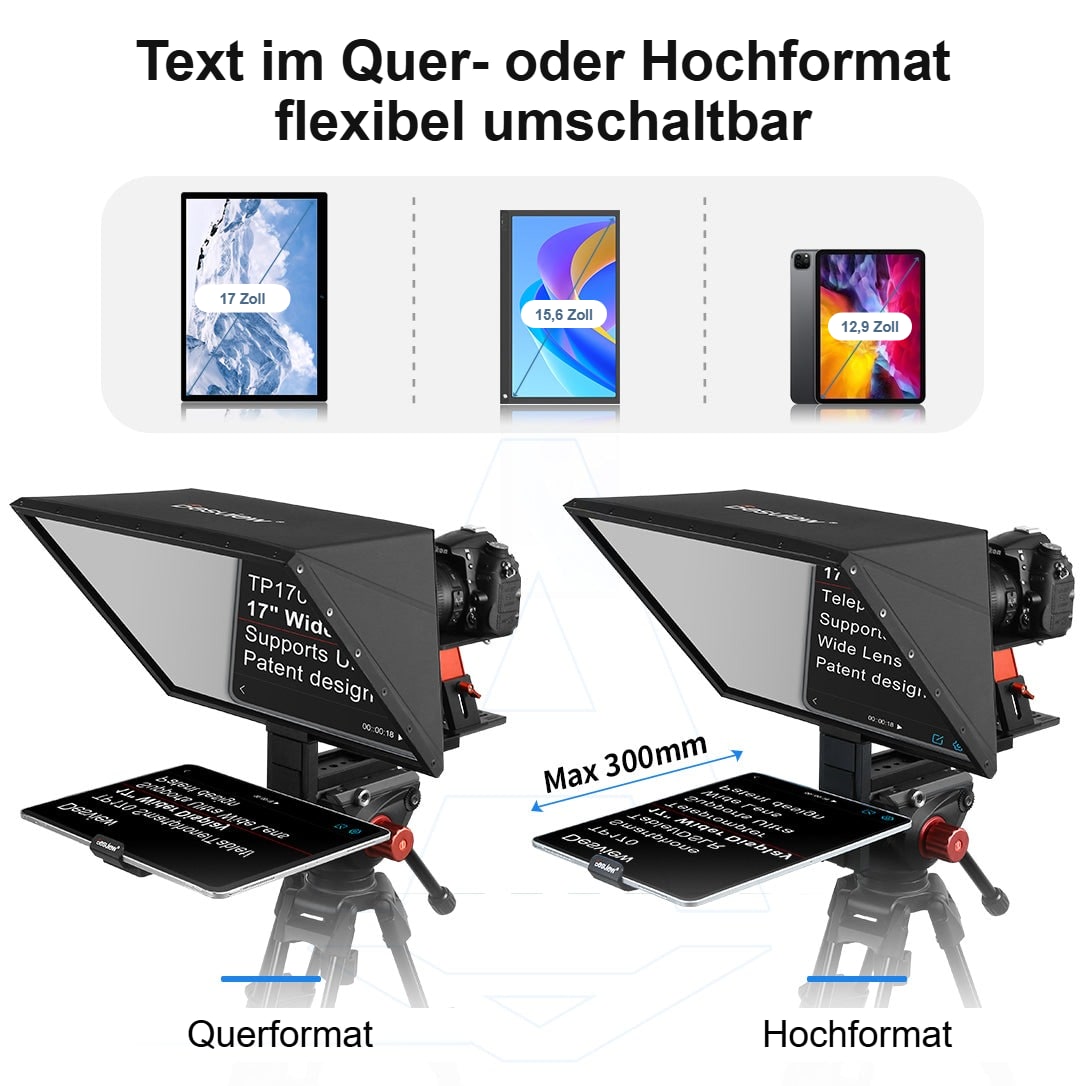 Tablets bis 17" im Quer- oder Hochformat
