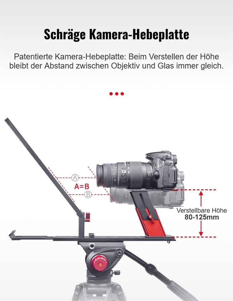 Schräge Kamera-Hebeplatte