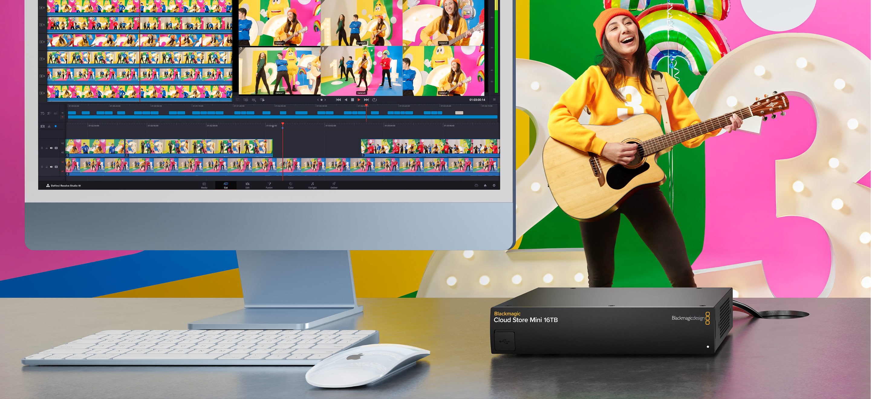 Blackmagic Cloud Store Mini 16TB im DaVinci Resolve Postproduktions-Workflow