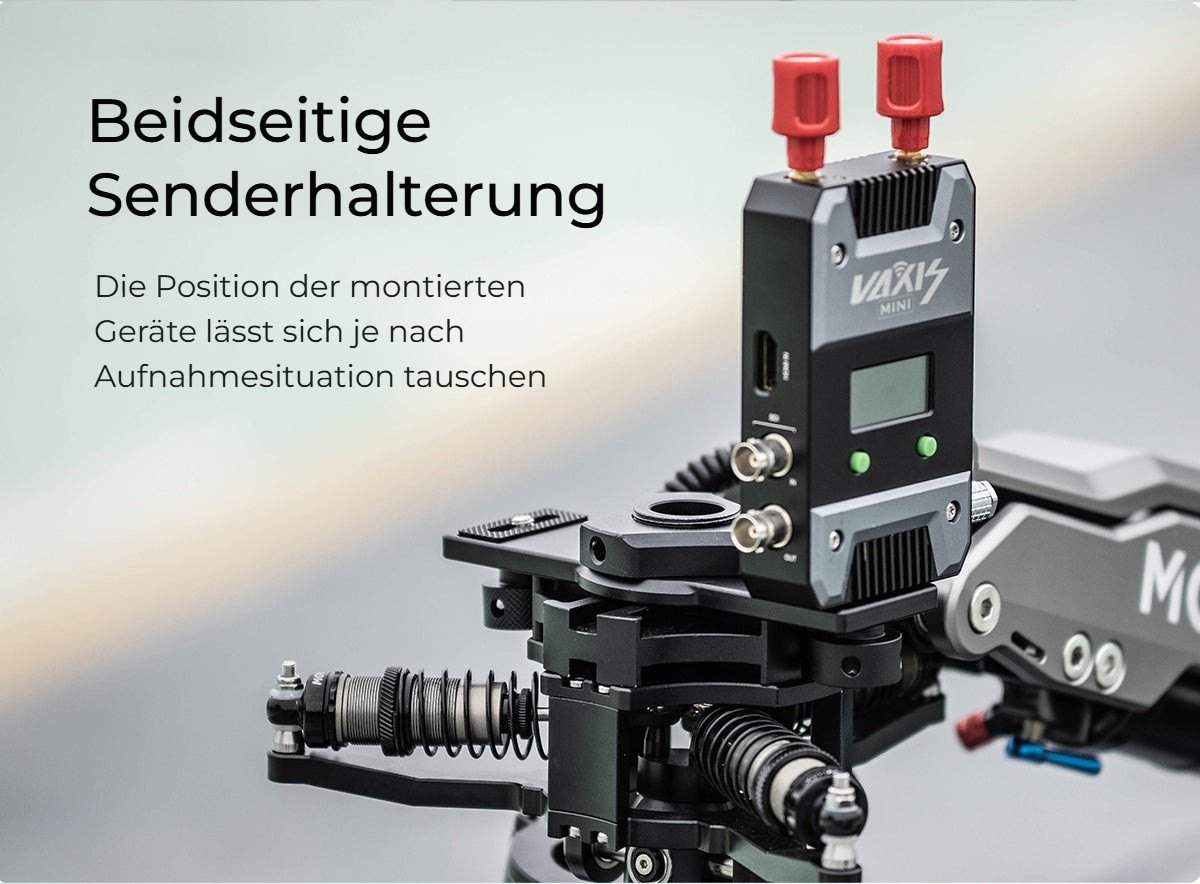 Beidseitige Senderhalterung