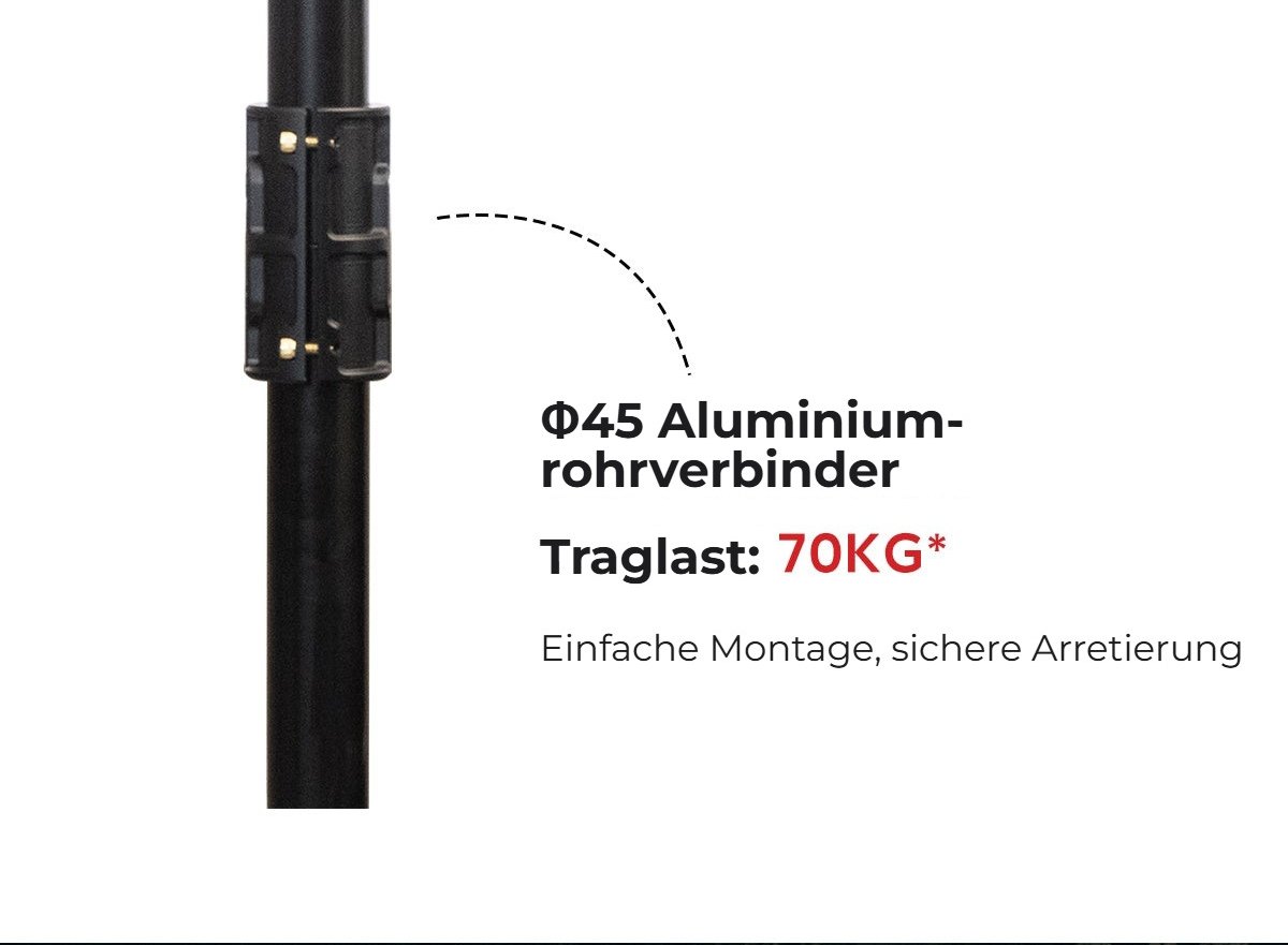 Φ45-Aluminiumrohrverbinder