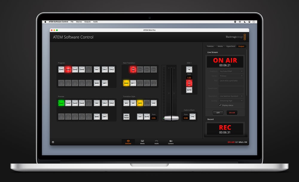 ATEM Micro Panel – Hardwaretasten für ATEM Software Control