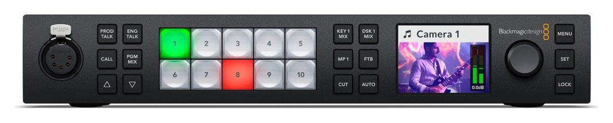 ATEM 1 M/E Constellation 4K – Bedienfeld direkt an der Front