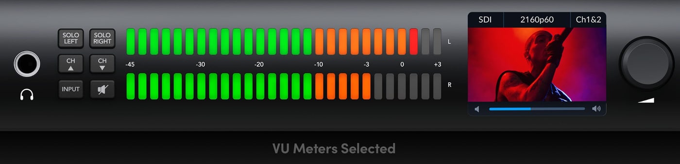 Blackmagic Audio Monitor 12G G3 – Große RGB-Audiometer