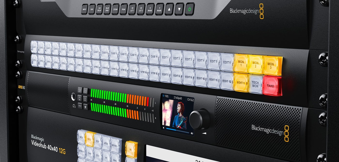 Blackmagic Audio Monitor 12G G3 – SMPTE-2110 IP ohne Konverter