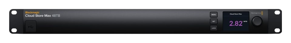Blackmagic Design Cloud Store Max 48TB – Vier 10G-Anschlüsse, 100G und USB-C